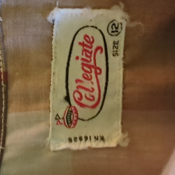 Set Of 4 1960s Boys Plaid Short Sleeve Button Up Shirts Size 12 - Picture 8 of 10